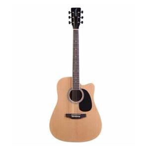 Santana HW41C-201 Natural Jumbo Cutaway Acoustic Guitar